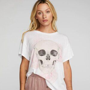 Skull & Roses Tee by Chaser brand Size Large NWT